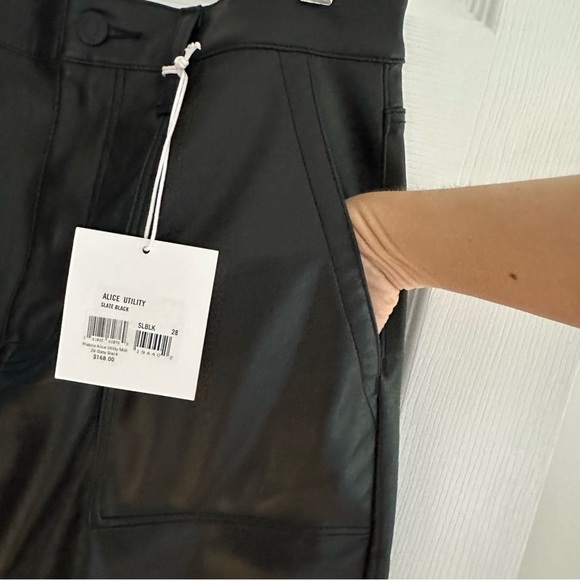 NWT PISTOLA ALICE UTILITY FAUX LEATHER MIDI SKIRT - Picture 2 of 15